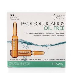 PRAXIS Proteoglicanos Oil Free - Ampulky pro mastnou pleť 6 x 2 ml PRAXIS Proteoglicanos Oil Free - Ampulky pro mastnou pleť 6 x 2 ml