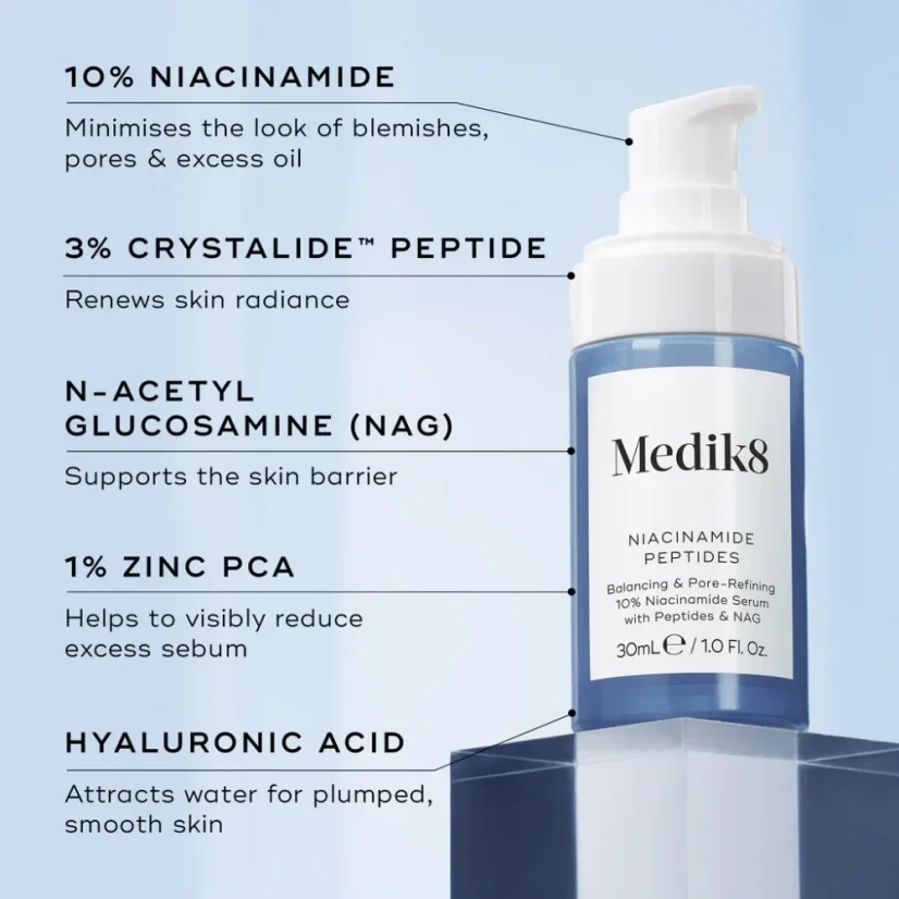 MEDIK8 Niacinamide Peptides - sérum pro zjemnění pórů 30 ml
