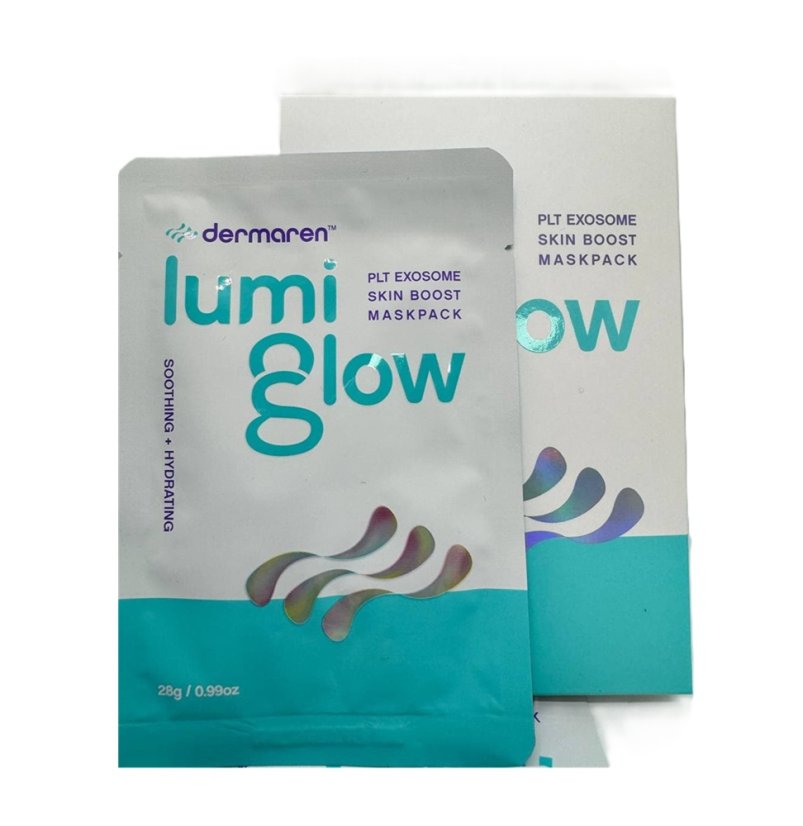 DERMAREN Lumi Glow Exosome Mask - zklidňující maska 28 g