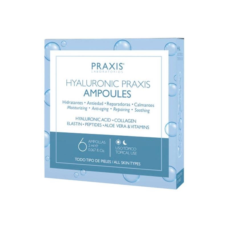 PRAXIS Hyaluronic Ampoules - sérum pro hydrataci pleti 6 x 2 ml
