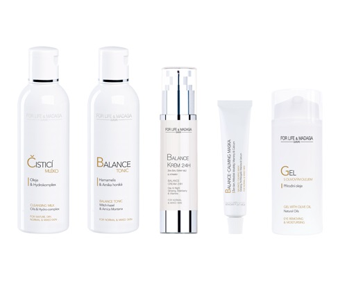 FOR LIFE & Madaga Balance - sada péče o normální pleť 5 ks