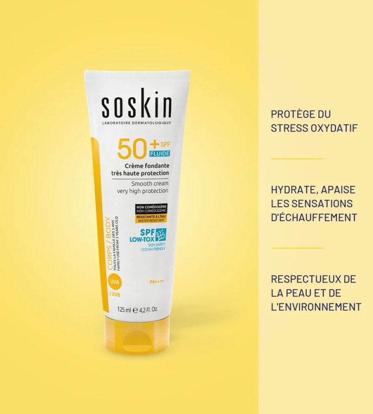 SOSKIN Smooth cream SPF 50 - opalovací krém 125 ml