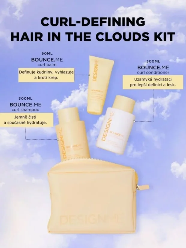 DESIGNME Bounce.ME Curl Kit - sada pro hydrataci a tvar kudrlin
