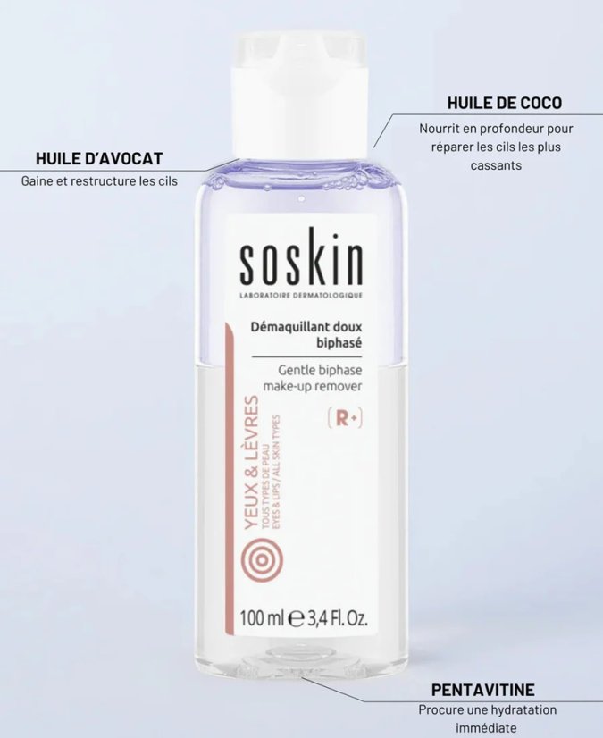 SOSKIN-PARIS Gentle bi-phase - odličovač make-upu 100 ml