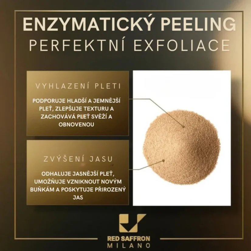 RED SAFFRAN MILANO Enzymatic Scrub - pleťový peeling 50 ml