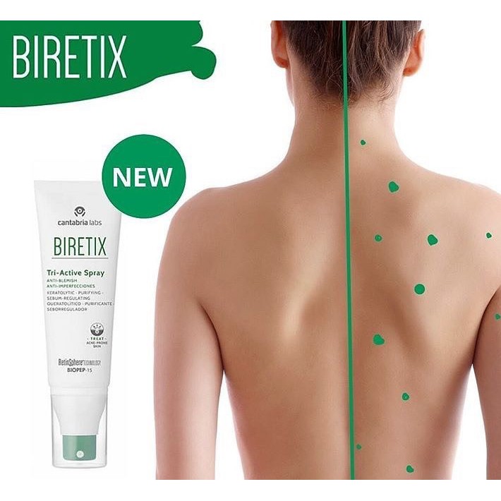 BIRETIX Tri-Active Spray - sprej na problematickou pleť s akné 100 ml