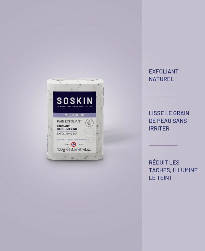 SOSKIN Exfoliating Bar - exfoliační peelingová kostka 100 g