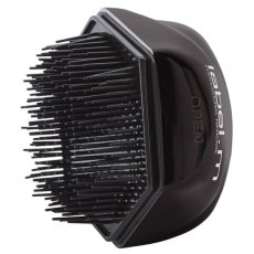 LABEL.M Brush Black - černý rozčesávací kartáč se zrcátkem