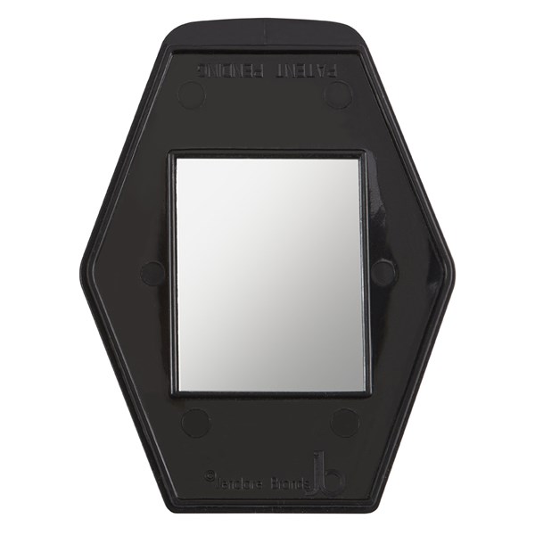 LABEL.M Brush Black - černý rozčesávací kartáč se zrcátkem