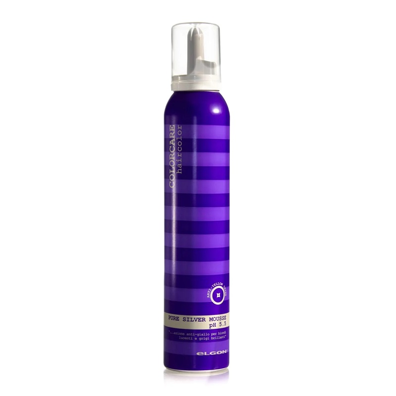 ELGON Pure Silver Mousse - Bezoplachová pěna pro blond vlasy 200 ml