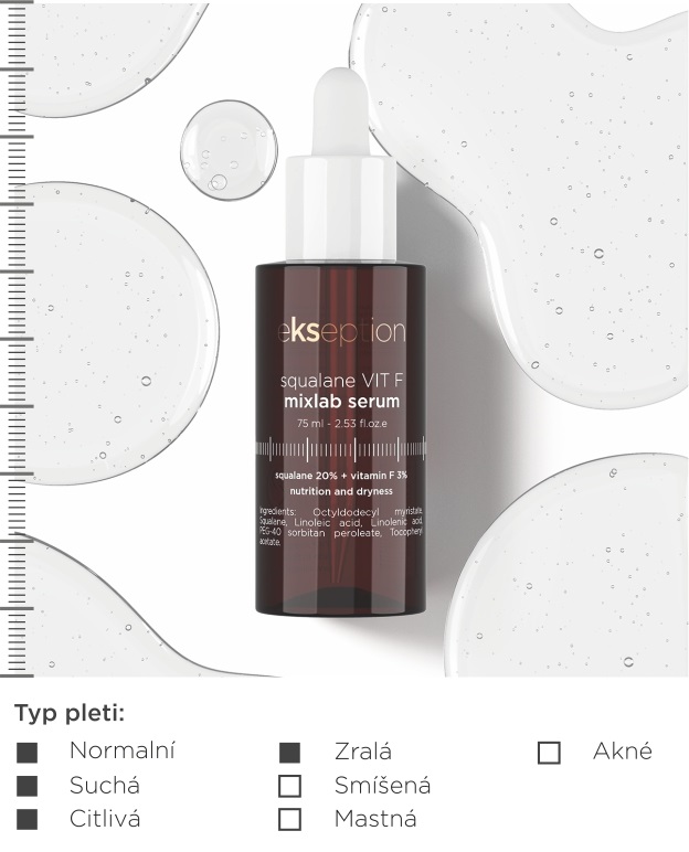 EKSEPTION Squalane vit. F - sérum pro obnovu lipidové bariéry 75 ml