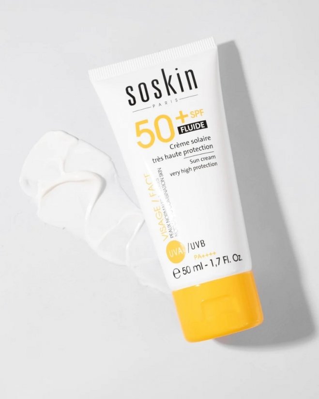 SOSKIN-PARIS Sun Cream Fluide SPF 50 - opalovací krém pro mastnou pleť 50 ml