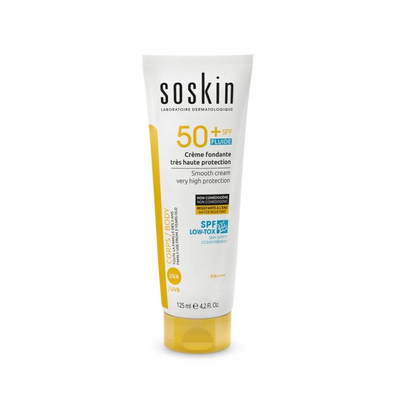 SOSKIN Smooth cream SPF 50+ Fluide - opalovací krém 125 ml
