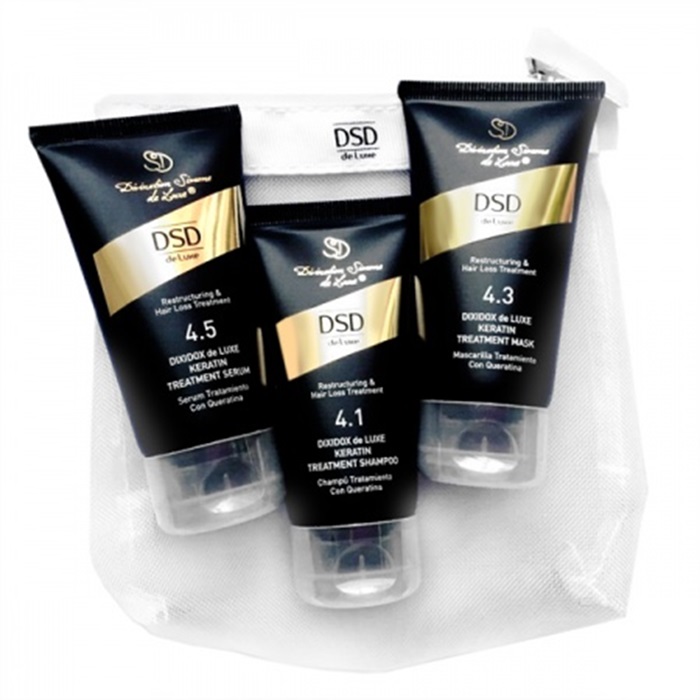 DSD de Luxe - cestovní sada na vlasy (šampon, maska, sérum) 3 x 50 ml