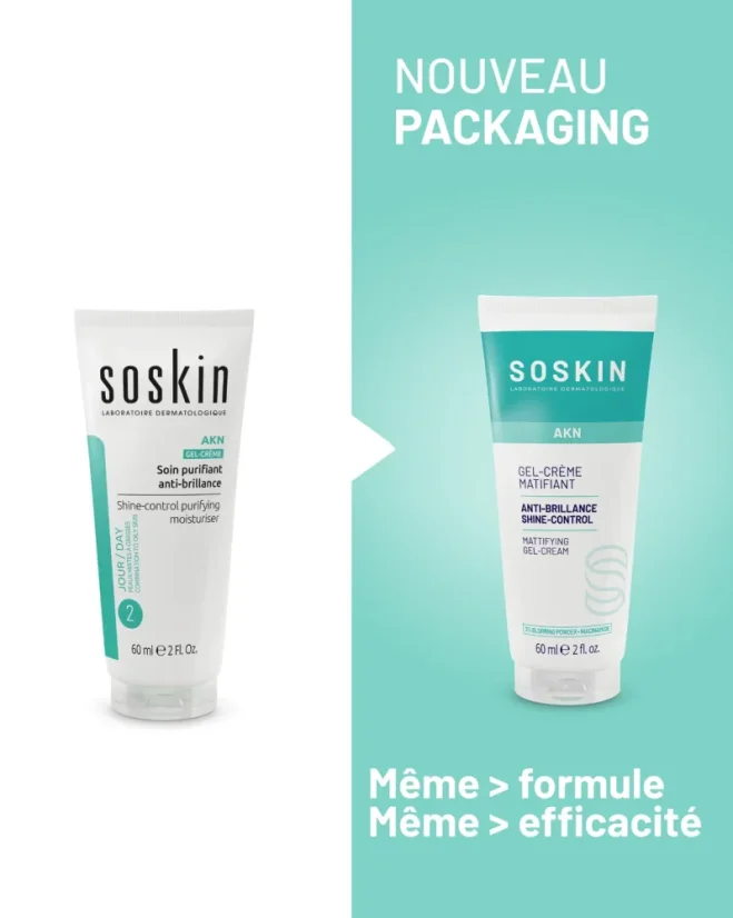 Matující gelový krém SOSKIN Mattifying gel-cream 60 ml