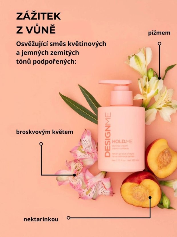 DESIGNME Hold.Me Styling Cream - vyhlazující krém 230 ml