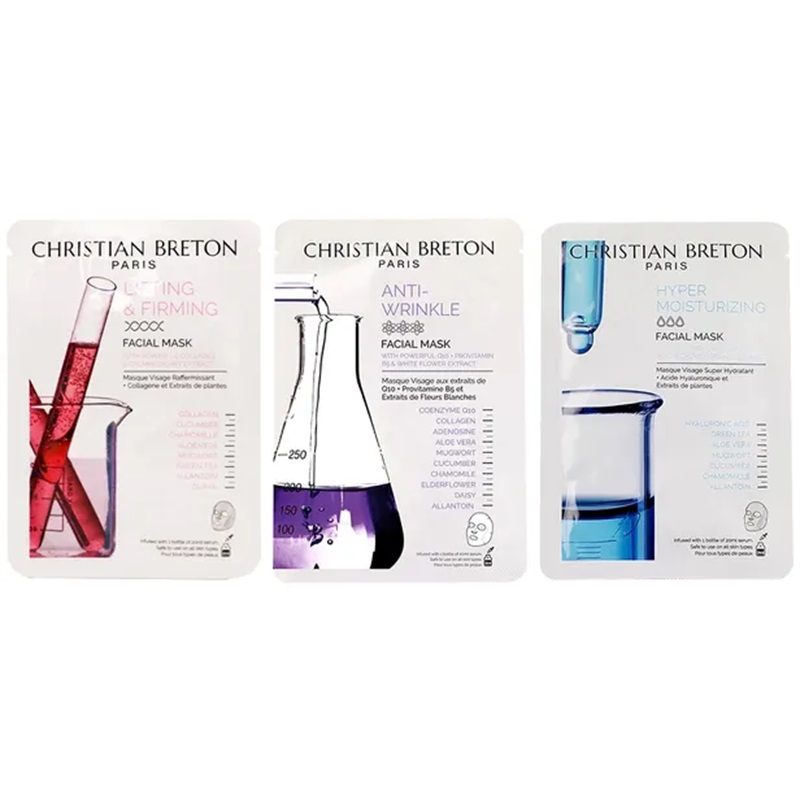 CHRISTIAN BRETON Different Masks - sada pleťových masek 3 x 20 ml