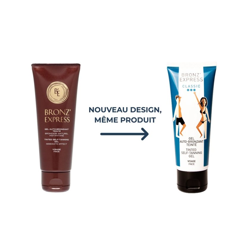 BRONZ 'EXPRESS Classic Tinted Gel - samoopalovací gel 75 ml